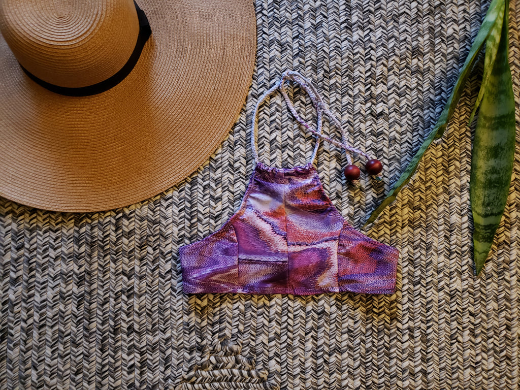Tie-Dye Halter Swim Set