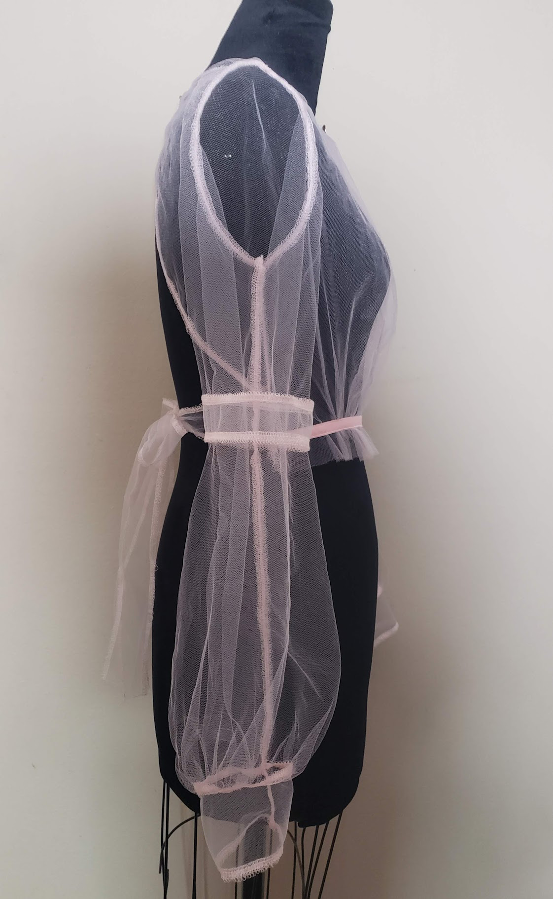 Tulle Open-Back Top